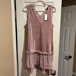 Sugarlips Mauve Textured Sleeveless Dress